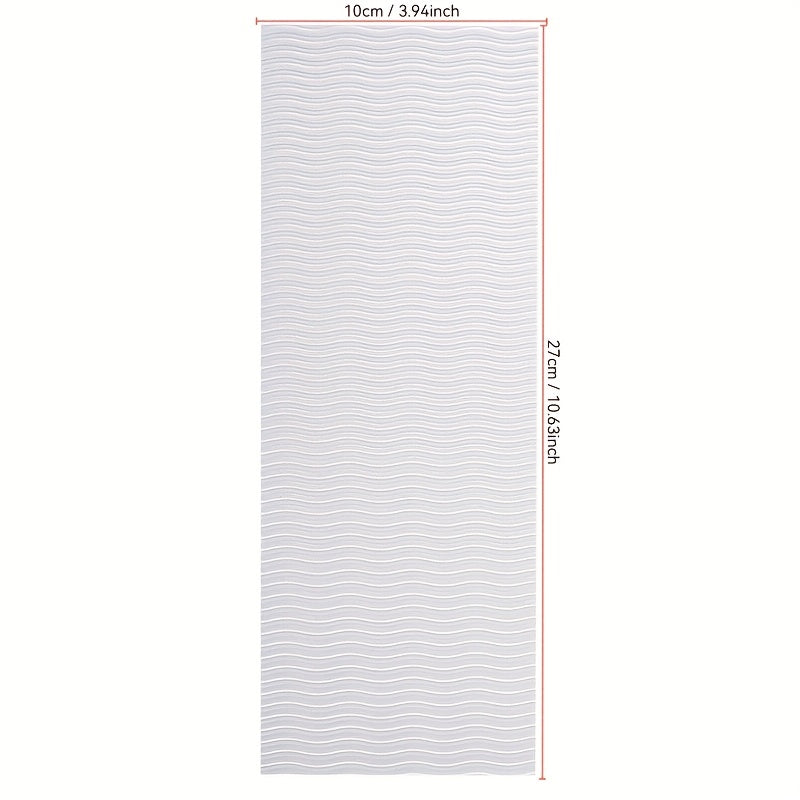 10*27cm Pack of EVA Sole Anti-Wear Pads for Sneakers, Wave Pattern Silent Non-Slip Forefoot Shoe Inserts, Best for Christmas