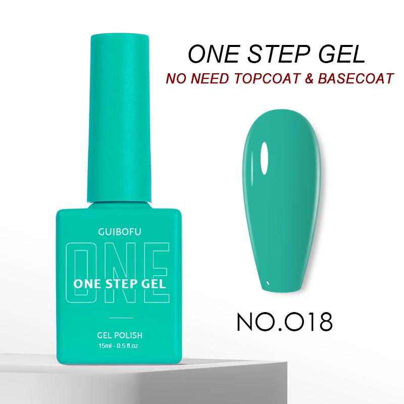 3in1 Gel One Step Gel (no need topcoat and basecoat) 27 colors Series 15ml Gel Nail Polish Set Fall Shine Finish Semi Permanent