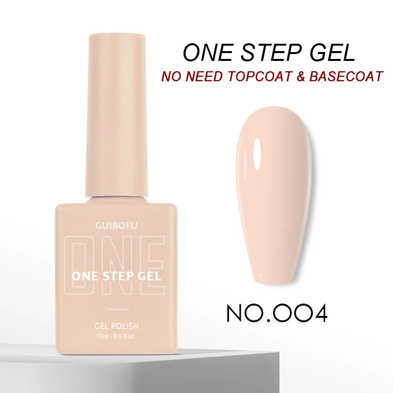 3in1 Gel One Step Gel (no need topcoat and basecoat) 27 colors Series 15ml Gel Nail Polish Set Fall Shine Finish Semi Permanent