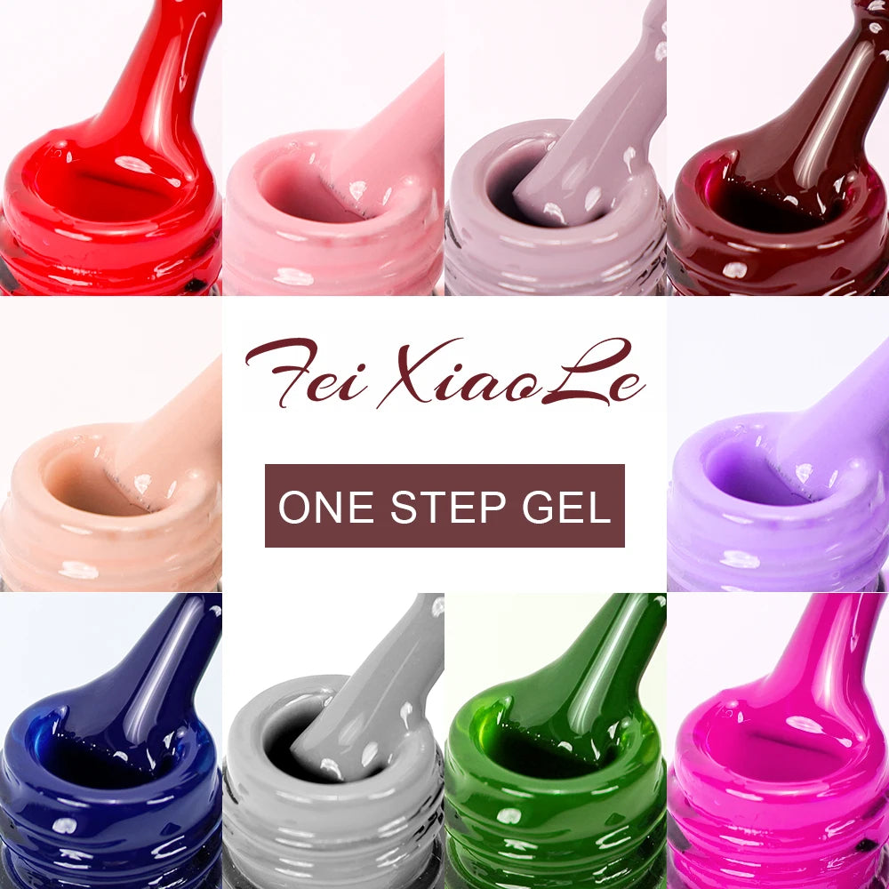3in1 Gel One Step Gel (no need topcoat and basecoat) 27 colors Series 15ml Gel Nail Polish Set Fall Shine Finish Semi Permanent