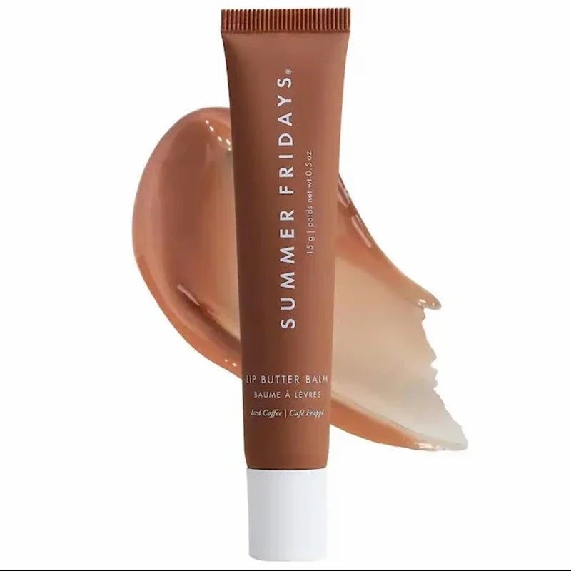 Summer Fridays Lip Balm Moisturizing Mirror Lip Gloss Lip Vanilla Pink Sugar Coffee Cake Smell Lipstick Transparent Oil Makeup