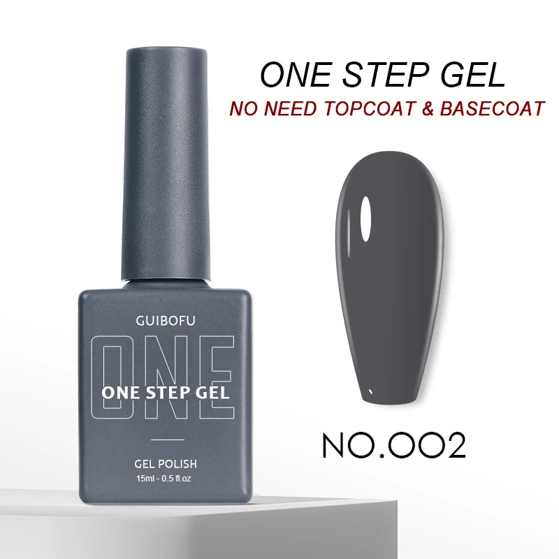 3in1 Gel One Step Gel (no need topcoat and basecoat) 27 colors Series 15ml Gel Nail Polish Set Fall Shine Finish Semi Permanent