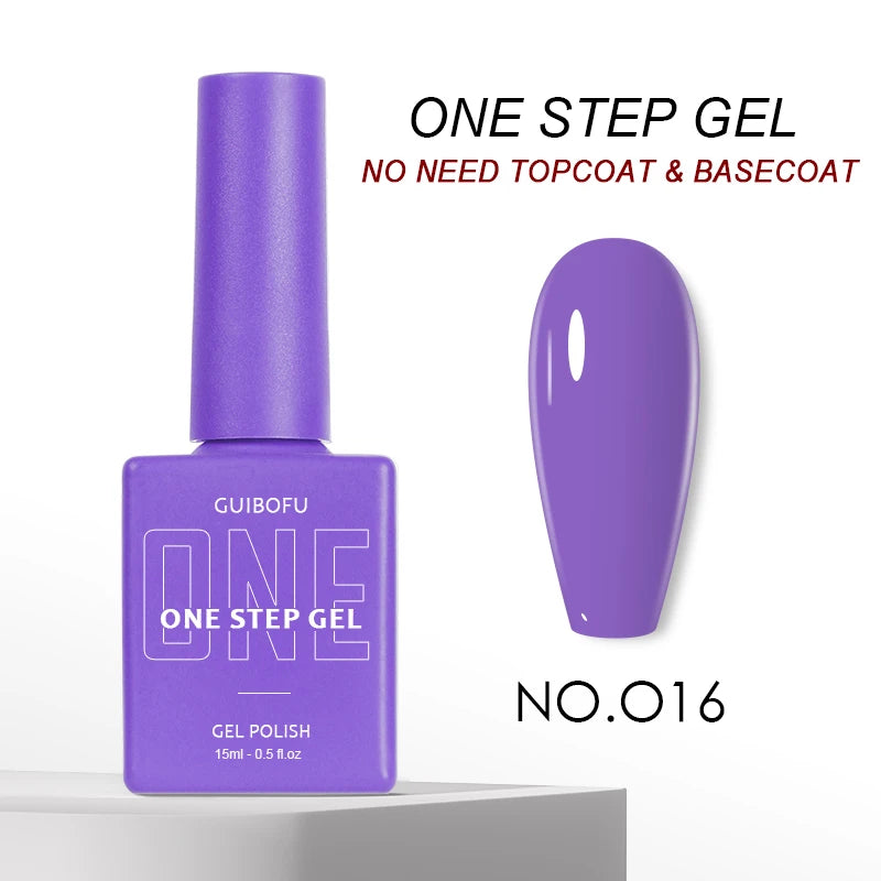 3in1 Gel One Step Gel (no need topcoat and basecoat) 27 colors Series 15ml Gel Nail Polish Set Fall Shine Finish Semi Permanent