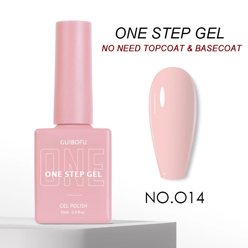 3in1 Gel One Step Gel (no need topcoat and basecoat) 27 colors Series 15ml Gel Nail Polish Set Fall Shine Finish Semi Permanent