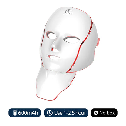 MODERISER LED Face and  Neck Mask ,7 Color Light Therapy