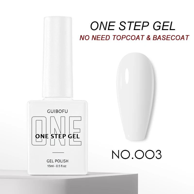 3in1 Gel One Step Gel (no need topcoat and basecoat) 27 colors Series 15ml Gel Nail Polish Set Fall Shine Finish Semi Permanent