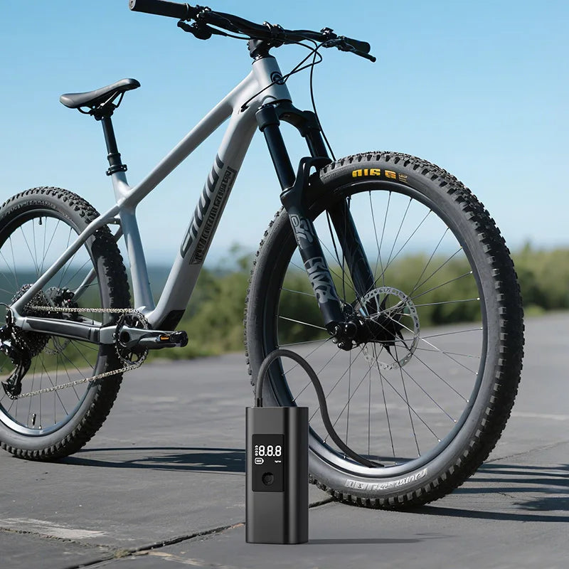 Portable Tire Inflator Air Compressor - 150PSI Cordless Electric Air Pump for Cars, Motorcycles, Bicycles