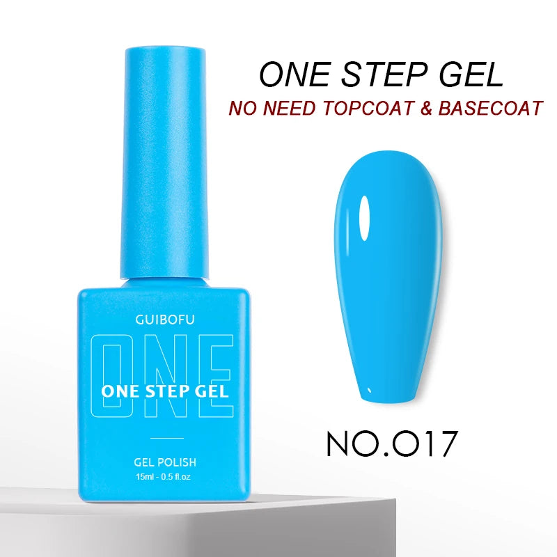 3in1 Gel One Step Gel (no need topcoat and basecoat) 27 colors Series 15ml Gel Nail Polish Set Fall Shine Finish Semi Permanent