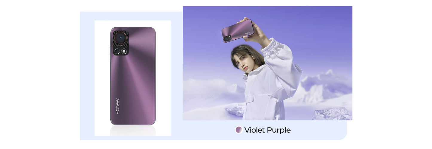 HOTWAV Note 13 Mobile Phone 6.6'' HD+ 90Hz Display 4GB 128GB Octa-Core Smartphone 50MP 5160mAh Android 13 Cellphone