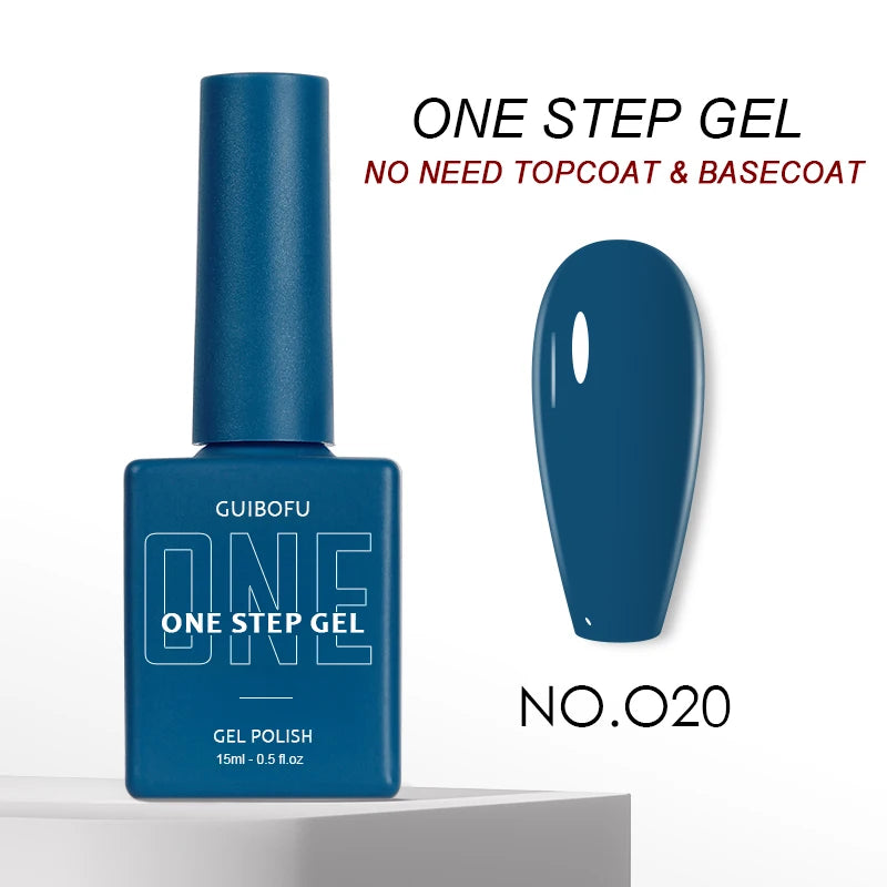 3in1 Gel One Step Gel (no need topcoat and basecoat) 27 colors Series 15ml Gel Nail Polish Set Fall Shine Finish Semi Permanent