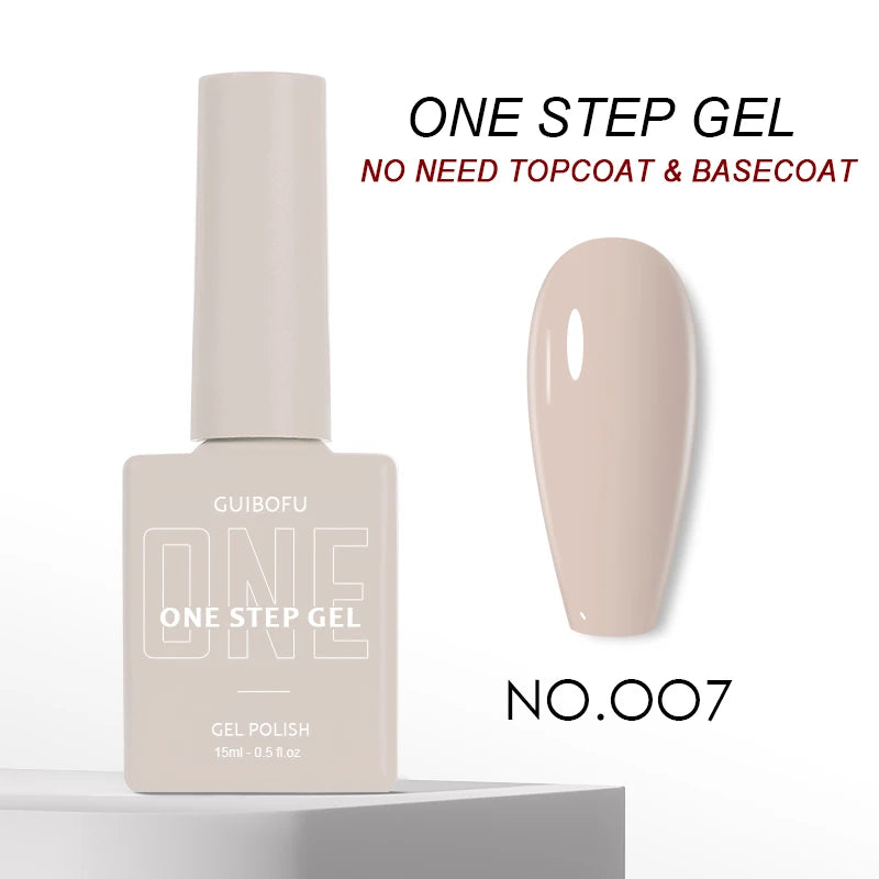 3in1 Gel One Step Gel (no need topcoat and basecoat) 27 colors Series 15ml Gel Nail Polish Set Fall Shine Finish Semi Permanent