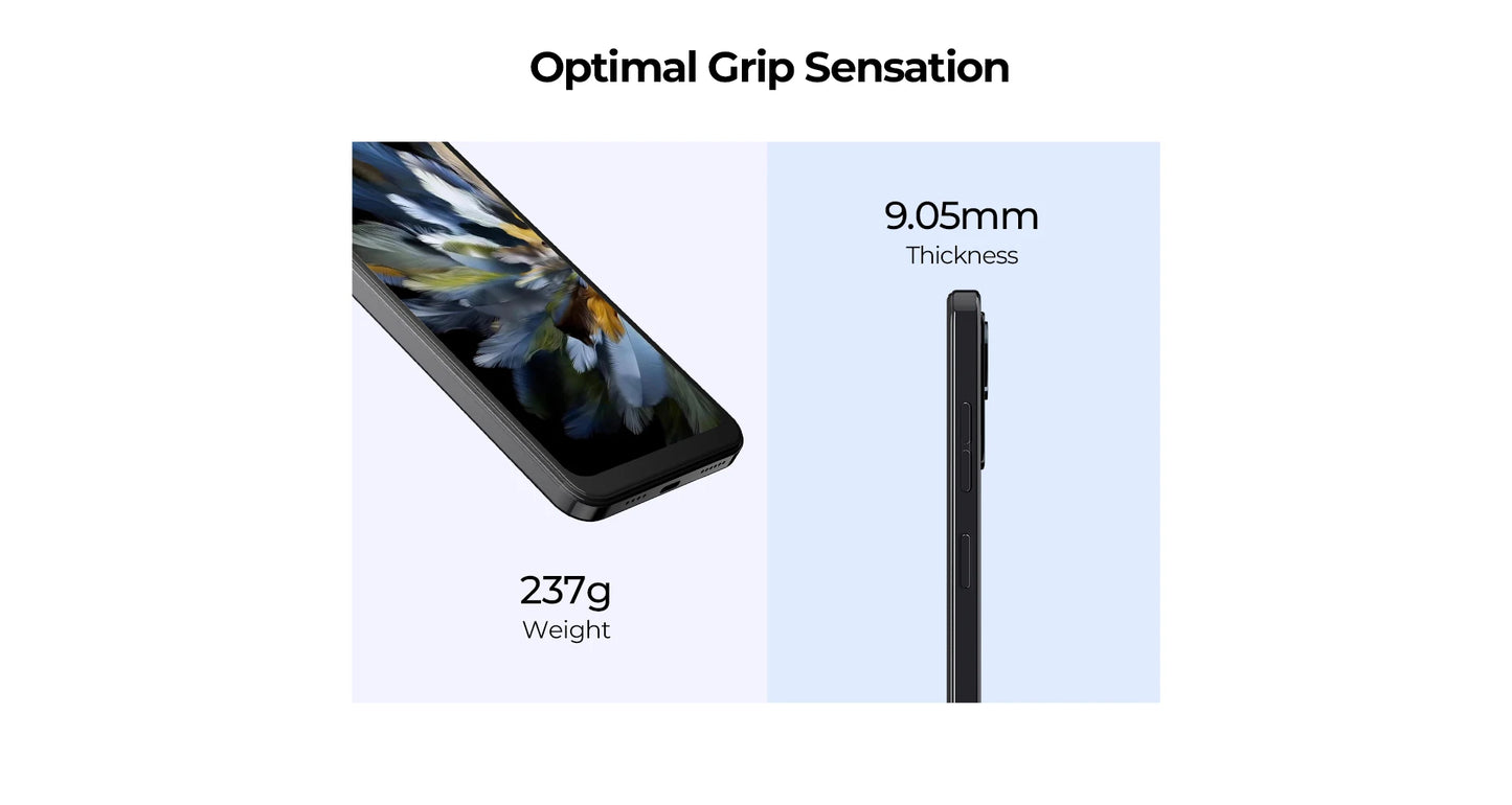 HOTWAV Note 13 Mobile Phone 6.6'' HD+ 90Hz Display 4GB 128GB Octa-Core Smartphone 50MP 5160mAh Android 13 Cellphone