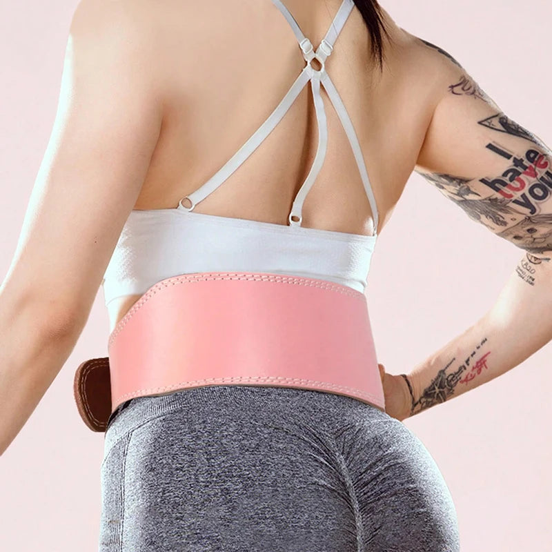 Waist Support Weight Lifting Belts 10cm-15cm Sports Safety Belt Protection Fitness Deep Squat Hard Pull Weightlifting Belt PU Le