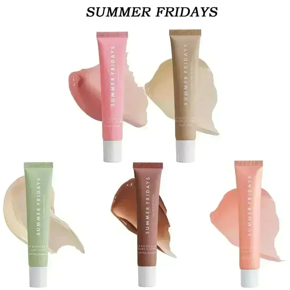 Summer Fridays Lip Balm Moisturizing Mirror Lip Gloss Lip Vanilla Pink Sugar Coffee Cake Smell Lipstick Transparent Oil Makeup