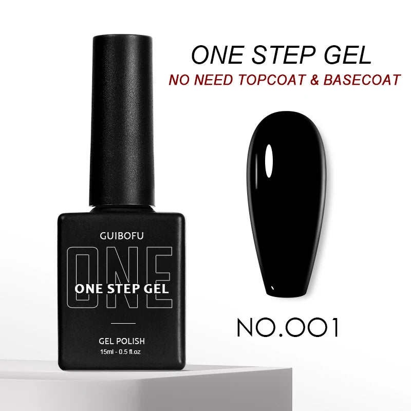 3in1 Gel One Step Gel (no need topcoat and basecoat) 27 colors Series 15ml Gel Nail Polish Set Fall Shine Finish Semi Permanent