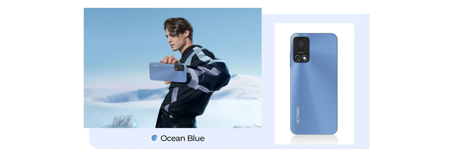 HOTWAV Note 13 Mobile Phone 6.6'' HD+ 90Hz Display 4GB 128GB Octa-Core Smartphone 50MP 5160mAh Android 13 Cellphone