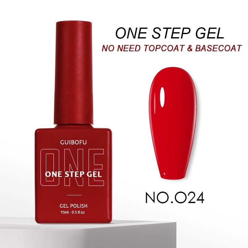 3in1 Gel One Step Gel (no need topcoat and basecoat) 27 colors Series 15ml Gel Nail Polish Set Fall Shine Finish Semi Permanent