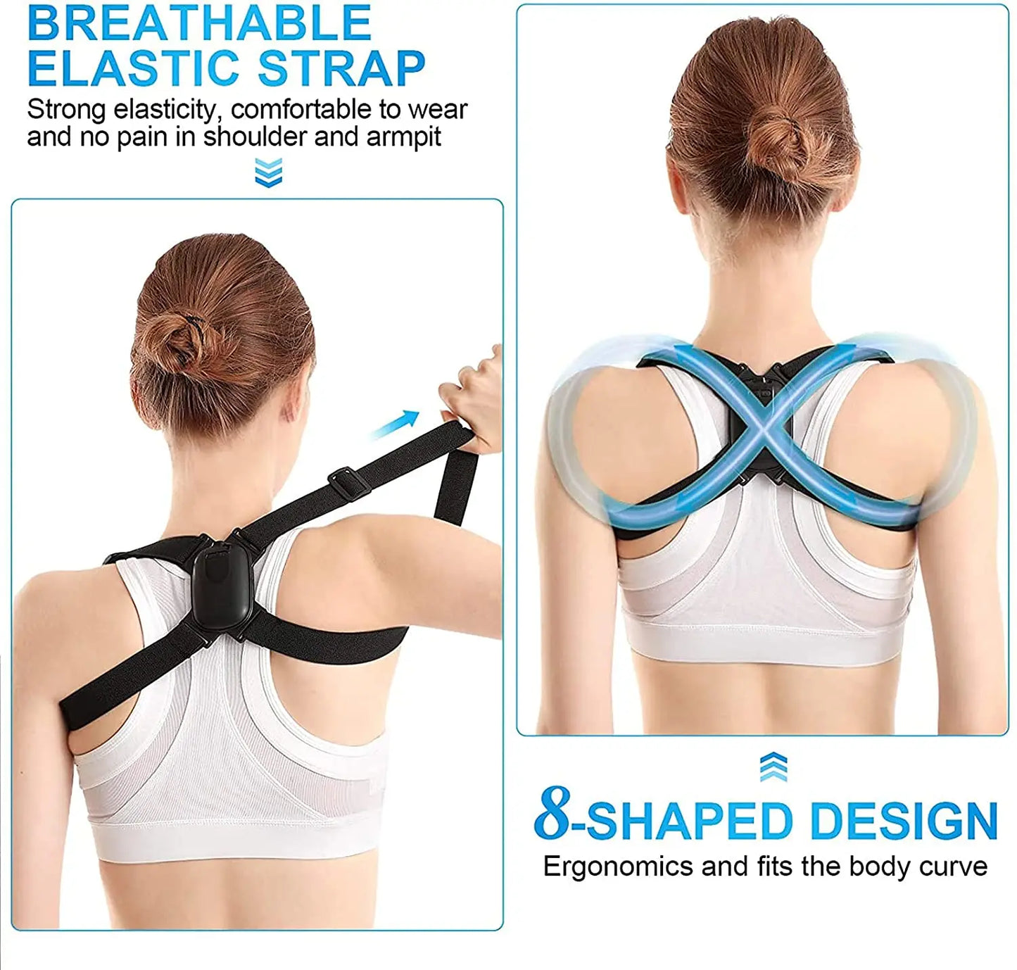 MODERISER Smart Posture Corrector ,Vibration Reminder for Back Straightening