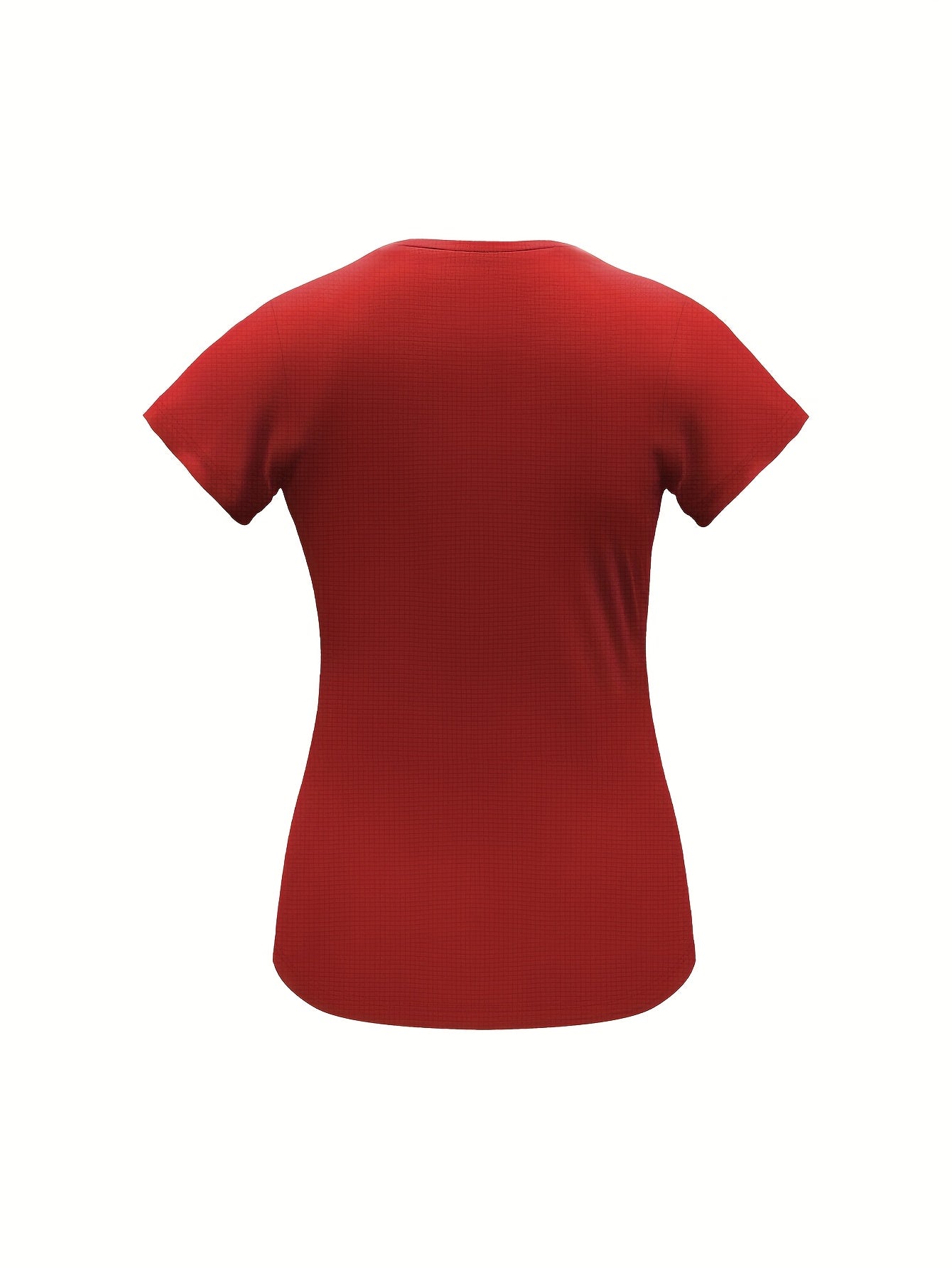 Women'S Yellow Short-Sleeve T-Shirt - Comfortable, Breathable Polyester, Round Neck, Ideal for Running, Training, and Gym Sessions, Summer Outdoor Sportswear, Training Apparel | Sporty Casualwear | Knit Construction