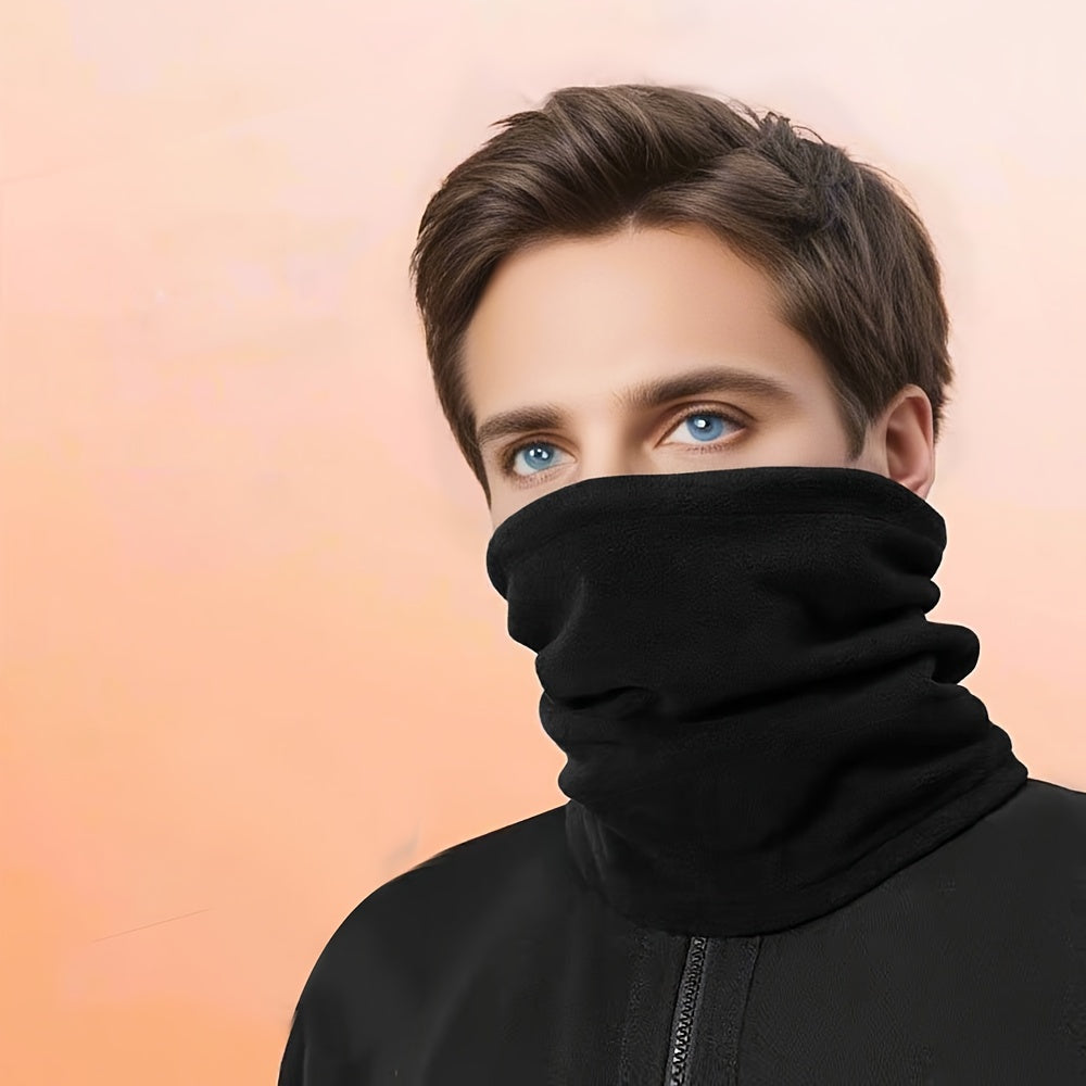 Winter Warm Neck Warmer Scarf - Windproof & Cold-Resistant Balaclava-like Face Cover for, Outdoor, - Unisex Black/Blue/Navy/Charcoal - Convertible Collar for &