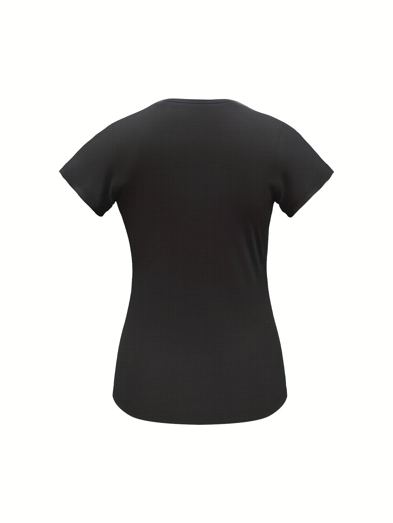 Women'S Yellow Short-Sleeve T-Shirt - Comfortable, Breathable Polyester, Round Neck, Ideal for Running, Training, and Gym Sessions, Summer Outdoor Sportswear, Training Apparel | Sporty Casualwear | Knit Construction