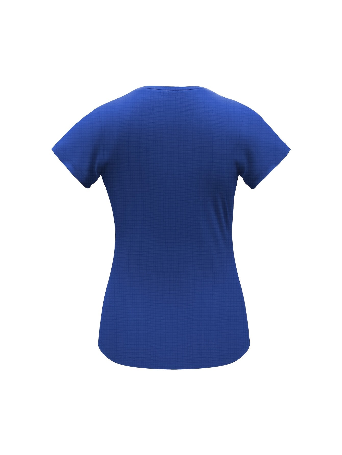 Women'S Yellow Short-Sleeve T-Shirt - Comfortable, Breathable Polyester, Round Neck, Ideal for Running, Training, and Gym Sessions, Summer Outdoor Sportswear, Training Apparel | Sporty Casualwear | Knit Construction