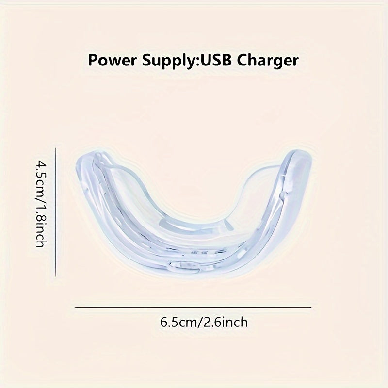 1pc USB-Powered Teeth Light with Fast-Acting Blue LED - Professional Dental-Level at Home, USB Plug-in (No Batteries Needed) - Ergonomic Teeth whitener forSensitive Gums & Quick Results - Ideal Teeth Care Gift for Women/Men -