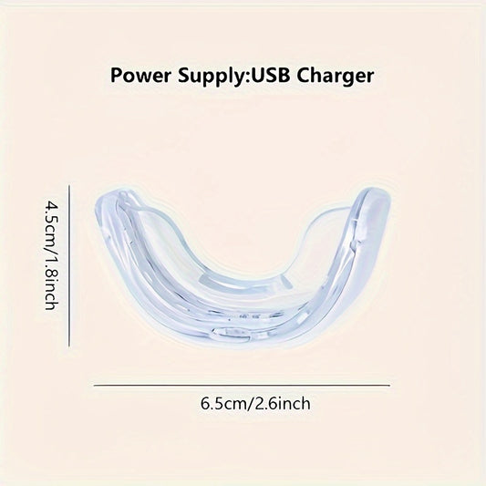 1pc USB-Powered Teeth Light with Fast-Acting Blue LED - Professional Dental-Level at Home, USB Plug-in (No Batteries Needed) - Ergonomic Teeth whitener forSensitive Gums & Quick Results - Ideal Teeth Care Gift for Women/Men -